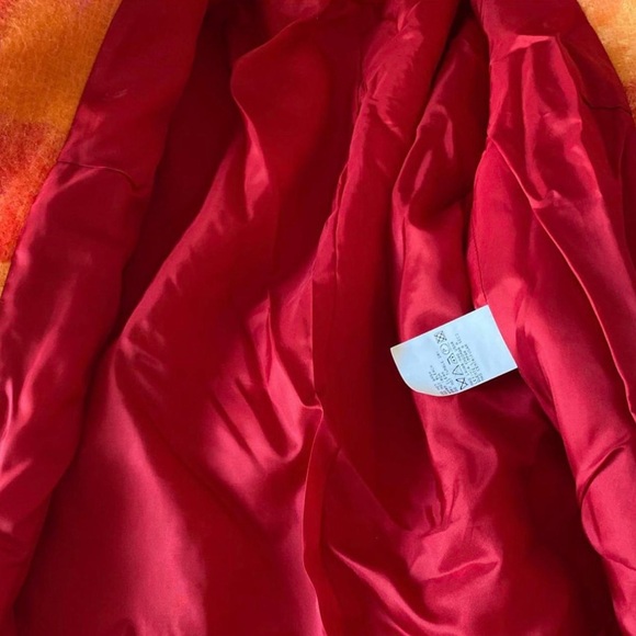 Vintage 80's Eyelash Mohair + Cashmere blend Checked Rainbow Blazer Jacket - Picture 3 of 4